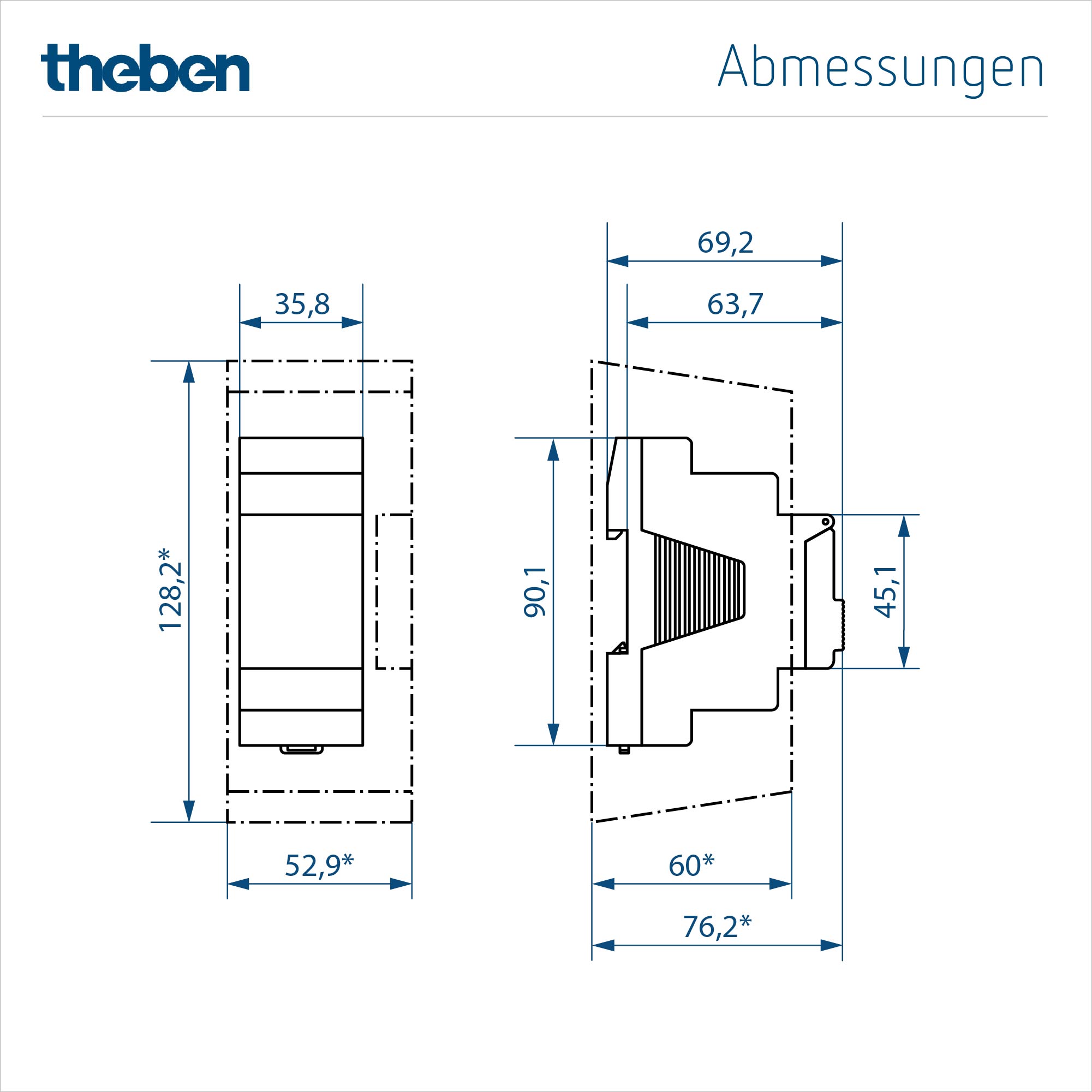 TR 610 top3 "Refurbished", Abmessungen TR 610 top3 "Refurbished", Abmessungen