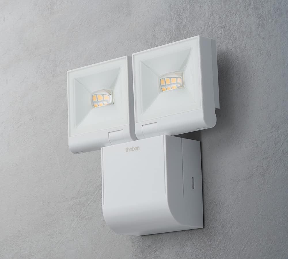 LED-Strahler theLeda S20L WH Betonwand